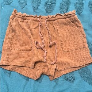Thread & Supply Tan High Waist Shorts